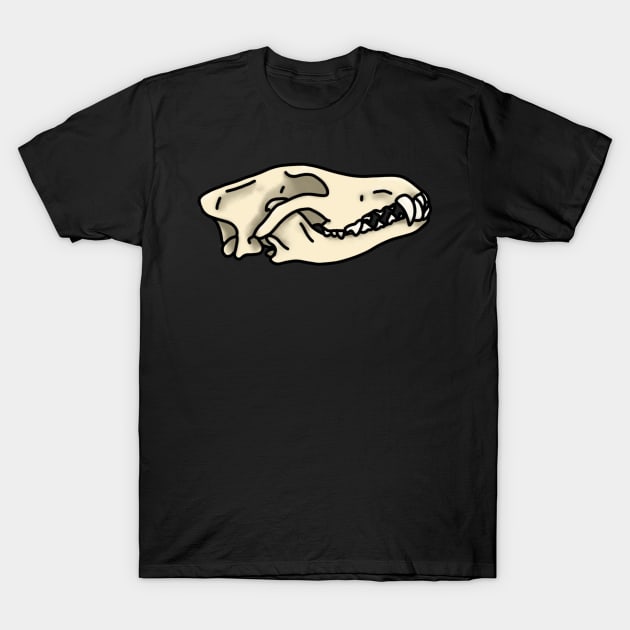 Wolf Skull T-Shirt by whizz0